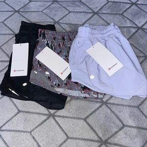 NWT HR and LR lulu shorts